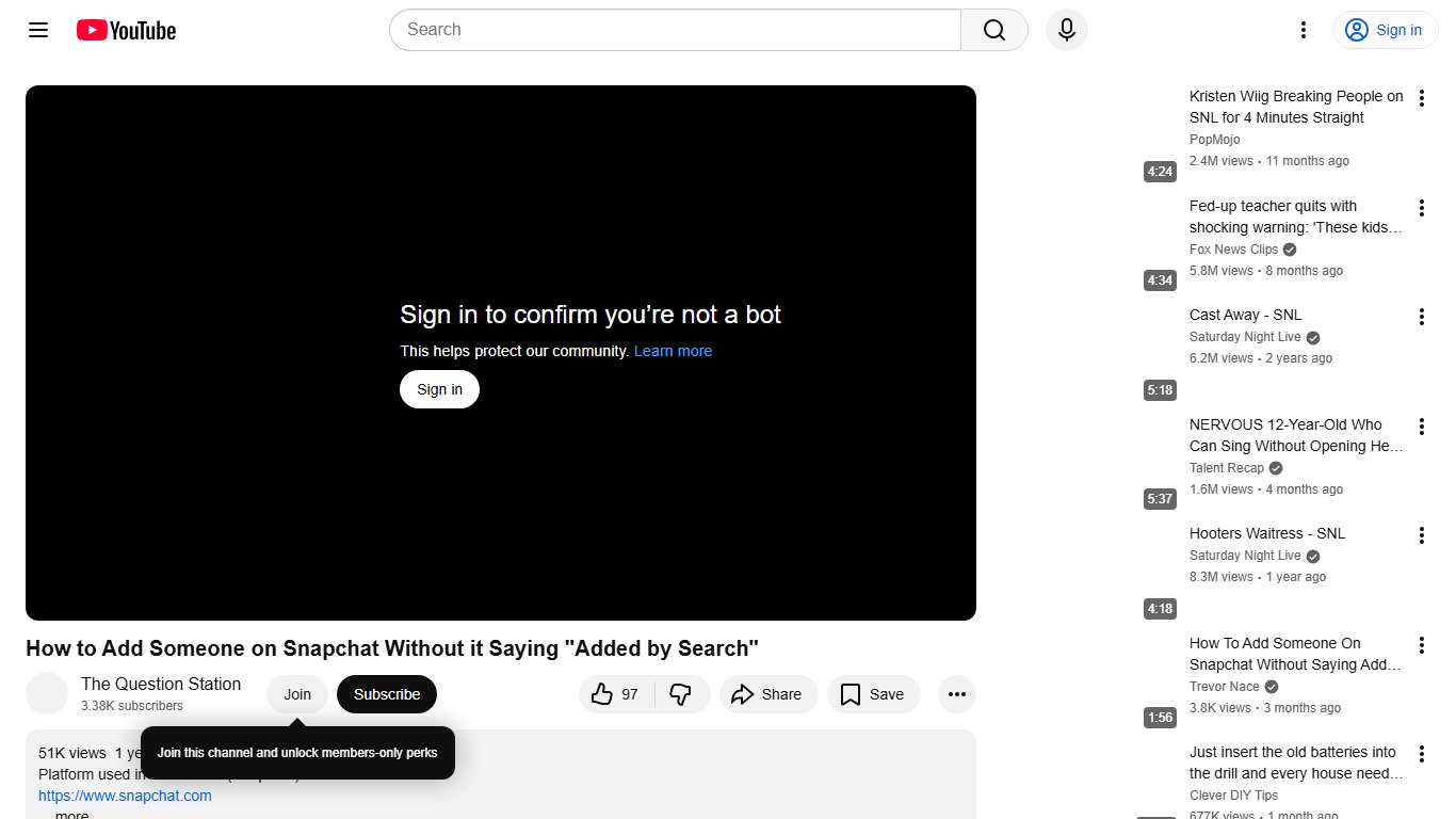 How to Add Someone on Snapchat Without it Saying "Added by Search" - YouTube